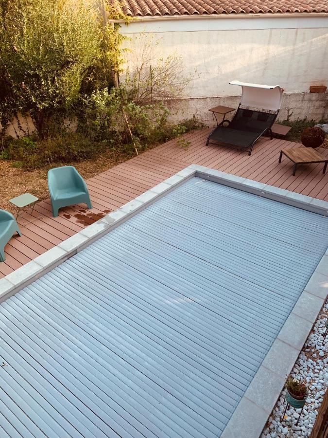 Appartement Independant Avec Jardin Et Acces Piscine Nîmes Esterno foto